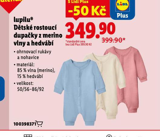 DĚTSKÉ ROSTOUCÍ DUPAČKY Z MERINA VLNY A HEDVÁBÍ