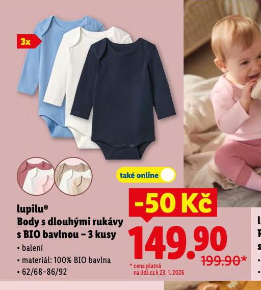 BODY S DLOUHÝMI RUKÁVY S BIO BAVLNOU