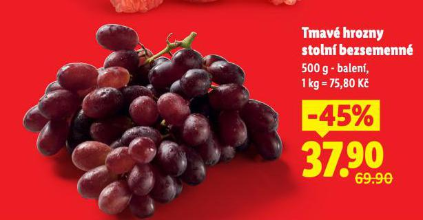 TMAV� HROZNY STOLN� BEZSEMENN�