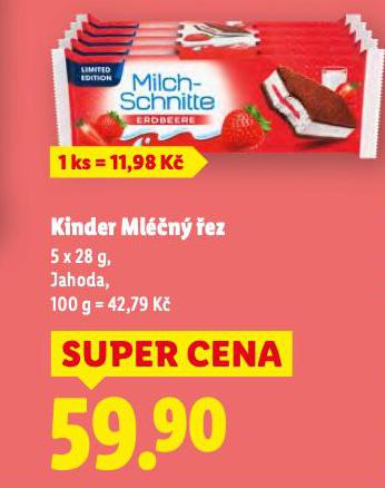 KINDER MLÉČNÝ ŘEZ