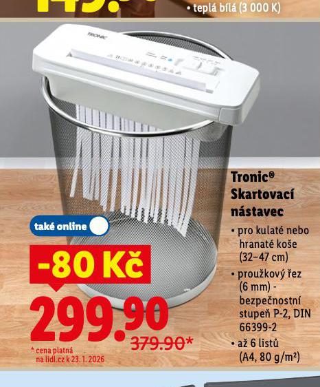 TRONIC SKARTOVACÍ NÁSTAVEC