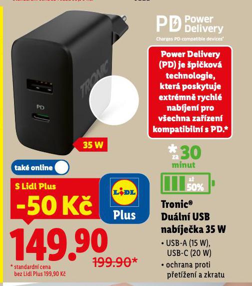 DUÁLNÍ USB NABÍJEČKA