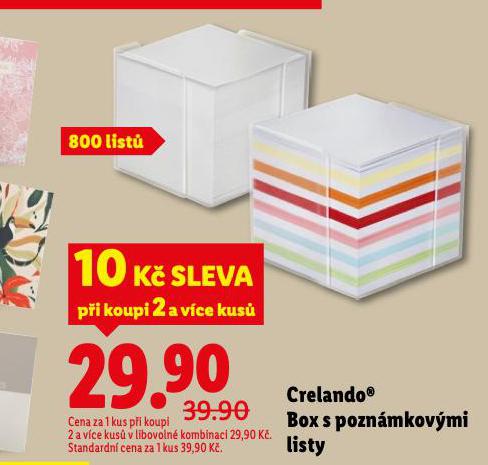 BOX S POZN�MKOV�MI LISTY