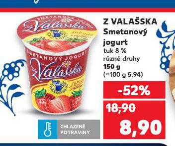 SMETANOV� JOGURT Z VALA�SKA