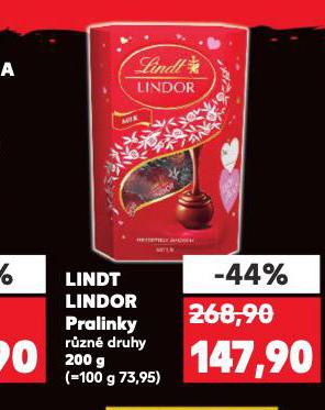 LINDT LINDOR PRALINKY