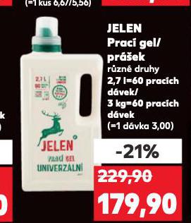 JELEN PRACÍ GEL