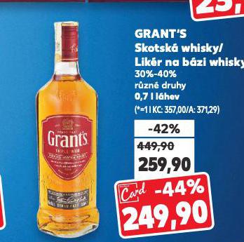 GRANT'S LIK�R NA B�ZI WHISKY
