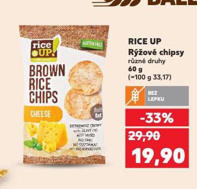 RICE UP RÝŽOVÉ CHIPSY