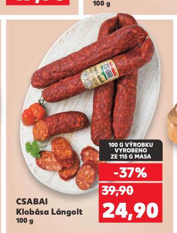 CSABAI KLOBÁSA LÁNGOLT