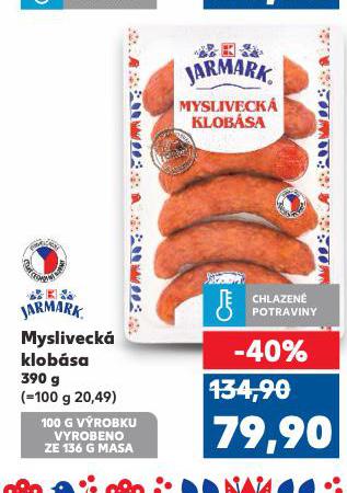 MYSLIVECKÁ KLOBÁSA