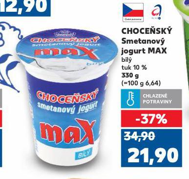 CHOCE�SK� SMETANOV� JOGURT