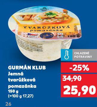 GURM�N KLUB JEMN� TVARَKOV� POMAZ�NKA
