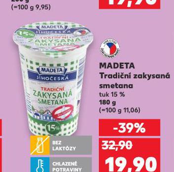 MADETA TRADIČNÍ ZAKYSANÁ SMETANA