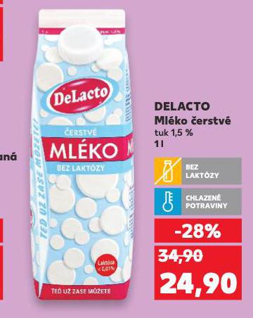 DELACTO MLÉKO ČERSTVÉ