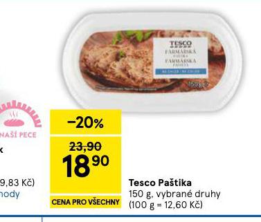 TESCO PAŠTIKA