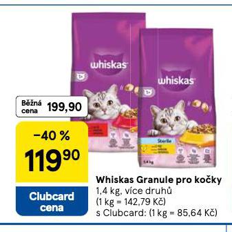 WHISKAS GRANULE PRO KOČKY