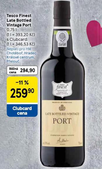 LATE BOTTLRD VINTAGE PORT