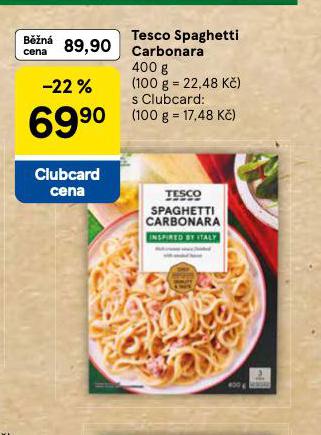 TESCO SPAGHETTI CARBONARA