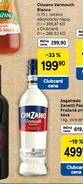 CINZANO VERMOUTH BIANCO