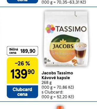 JACOBS TASSIMO K�VOV� KAPSLE