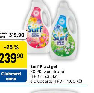 SURF PRACÍ GEL