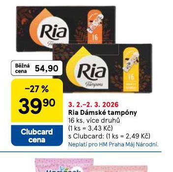 RIA D�MSK� TAMPONY