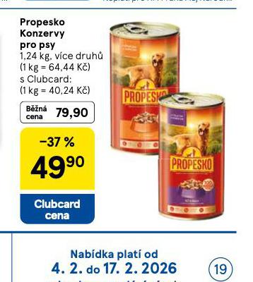 PROPESKO KONZERVA PRO PSY