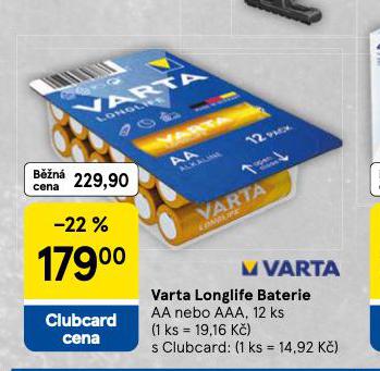 VARTA LONGLIFE BATERIE