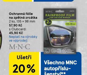 OCHRANNÁ FÓLIE NA ZPĚTNÁ ZRCÁTKA