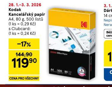 KODAK KANCEL��SK� PAP�R