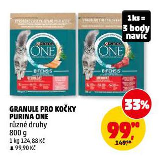 PURINA ONE GRANULE PRO KOČKY