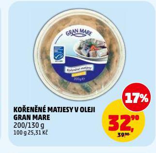 KO�EN�N� MATJESY V OLEJI GRAN MARE