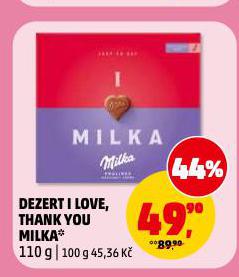 DEZERT I LOVE MILKA