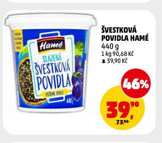 ŠVESTKOVÁ POVIDLA HAMÉ