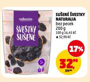 SUŠENÉ ŠVESTKY NATURALIA