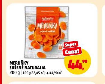 MERUŇKY SUŠENÉ NATURALIA