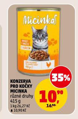 KONZERVA PRO KOČKY MICINKA