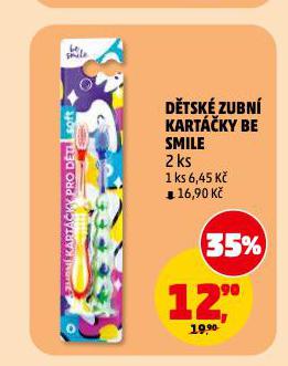 DĚTSKÉ ZUBNÍ KARTÁČKY BE SMILE