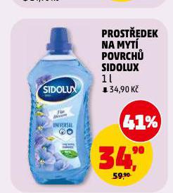 SIDOLUX PROST�EDEK NA MYT� POVRCH�