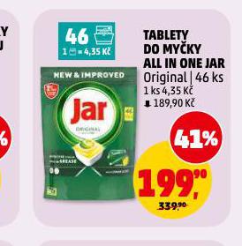 JAR TABLETY DO MYČKY