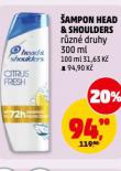 HEAD & SHOULDERS ŠAMPON NA VLASY