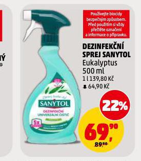 SANYTOL DEZINFEK�N� SPREJ