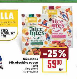 NICE BITES MIX OŘECHŮ A OVOCE