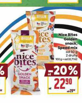 NICE BITES GOLDEN SNACK, SPEED MIX