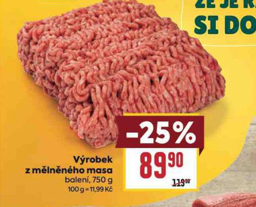 VÝROBEK Z MĚLNĚNÉHO MASA