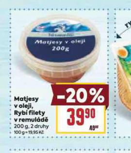 RYBÍ FILETY V REMULÁDĚ