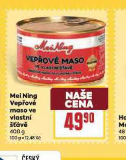 MEI NING VEP�OV� MASO VE VLASTN� ���V�