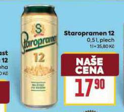 PIVO STAROPRAMEN 12