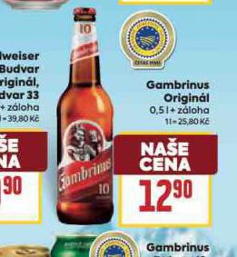 PIVO GAMBRINUS ORIGIN�L 10