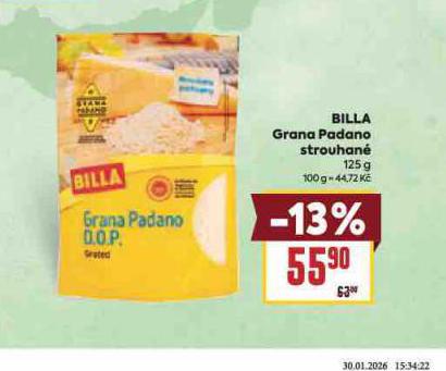 BILLA GRANA PADANO STROUHANÉ